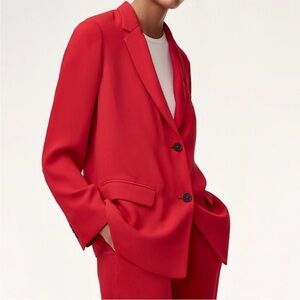Babaton Red Blazer Jacket